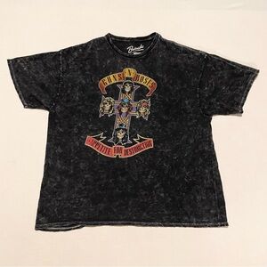 Guns N' Roses Appetite For Destruction Shirt XL Acid Wash Bravado Rock Tee